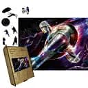 Деревянный фигурный пазл Раб-1, А4, Деревянная коробка 100 элементов