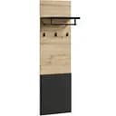 Вішалка Lenart Квант дуб артизан/чорна 400x270x1330 мм (670314)