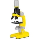 Микроскоп SK 0026 C, 21 см, пробирки, стекла, инструменты, подсветка, желтый