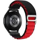 Ремінець для Xiaomi Amazfit Bip Bip Lite Bip U Bip 1S Bip 3 - чорно-червоний Watchbands NormalCloth Wave ширина кріплення 20мм нейлоновий (W25-6WB20712975)