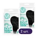 Зубочистка с освежающей нитью Manorm черная 36 шт. комплект 2 шт.