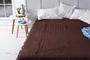 Простирадло махрове Ecotton, 200х180 см, темно-коричневий (07644)