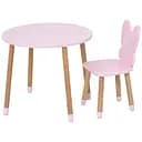 Детский столик Bambi Бабочка 05-025R-ROUND для творчества со стульчиком 60х60 см