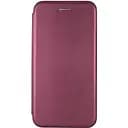 Шкіряний чохол книга Classy для Samsung Galaxy A32 4G Бордовий, Слот для візитки