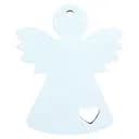 Іграшка на ялинку Mazhura Ангел, 12х10 см, біла (mz708537)