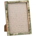 Фоторамка J-Line дерево і ріг 13х18 см зелена (11933)