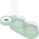 Подвійна миска для тварин Semi Animal Bowl Light Green з автоматичною напувалкою 500 мл