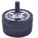 Пепельница бездымная юла №1606 Колесо Black (do305)