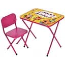 Детский столик Bambi M 5965-8 Три кота складной со стульчиком цифры