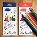 Олівці кольорові Acmeliae, 12 кольорів, трикутний корпус, 3 мм