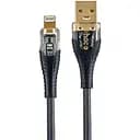 Кабель Hoco U121 Gold standard Transparent Discovery Edition charging data cable iP Чорний
