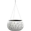 Горшок для цветов Prosperplast Sandy Bowl WS круглый с вкладышем подвесной, 370 мм, белый (23179-449)