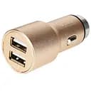 Автомобільний зарядний пристрій в прикурювач UFT CC1 Gold 2 usb порти