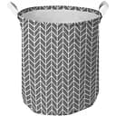Корзина Idea Home TC-39 Vector 40x50 см серая (TC-39 круг. ткань. Vector)