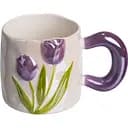 Чашка фарфоровая Yiwu Тюльпан 400 мл фиолетовый Yiwu FM-40C