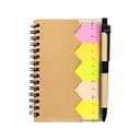 Блокнот А6 на спіралі JX409 з набором стікерів та ручкою