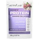 Протеїн ActivLab Whey Protein with Marine Collagen, 30 грам - Білий шоколад-малина