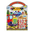 Розмальовка "Грайливі сюжети Круті мотори" РМ-37-04, 30 сяючих наліпок