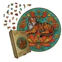 Деревянный пазл Мандала Тигра, А3, Деревянная коробка 200 элементов