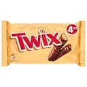 Цукерки Twix печиво/карамель у молочному шоколаді, 200 г (4 упаковки по 50 г) (659847)