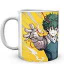 Кухоль GeekLand Моя геройська академія My Hero Academia Деку на жовтому фоні MHA 02.550 330 мл білий