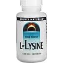 Аминокислота Source Naturals L-Lysine 1000 мг 100 таблеток