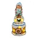 Новогодняя декоративная фигурка Девочка с зефиркой Yiwu CR-6-13 с подсветкой 10,5×10×20,5 см 