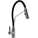 Змішувач кухонний Platinum KN36 гнучкий одноважільний з нержавіючої сталі чорний (000040163)