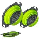 Корзины складные Wester W86 для мытья овощей и фруктов 2 шт. Green Gray (do122)