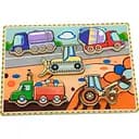 Дерев'яна рамка-вкладиш Viga Toys Спецмашини (56439)