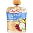 Органічне молочне пюре Babybio з козячого молока з яблуком та малиною 85 г