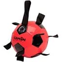 Іграшка для собак Camon м'яч футбольний розмір 5 чорний з червоним 21 см