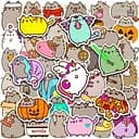Стікерпак GeekLand Pusheen 50 штук вид 537
