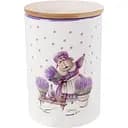 Банка для сыпучих продуктов Lefard Лавандовые истории 1 л белый с фиолетовым (940-281)