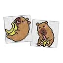 Алмазна мозаїка Капібара: банани AMG1165 на самоклеючій основі 9x9 см