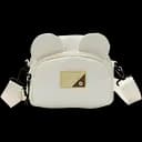 Детская сумка кросс-боди с ушками в корейском стиле 19х16х7 см белая (25-571)