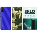 Захисна плівка SKLO Back тил Camo для Tecno POP 3 Зелений / Army Green