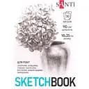 Скетчбук Santi для графіки Flowers 18х25 см 30 аркушів (743200)