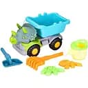 Детский песочный набор JX 6858 самосвал с лопаткой, граблями, воронкой и формочками для веселых игр в песке.