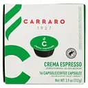 Кава в капсулах Carraro Lavazza A Modo Mio Crema Espresso, 16 капсул