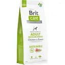 Сухой корм для собак средних пород Brit Care Dog Sustainable Adult Medium Breed, с курицей и насекомыми, 12 кг