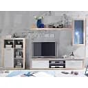 Модульная стенка для гостиной ВМК (БРВ) Барселона Дуб сонома/Нимфея Альба (BRW-1900)