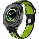 Ремешок Becover Vents Style для Xiaomi Amazfit Bip (20 mm) Lite/Bip S Lite/Bip 3/Bip 3 Pro/GTR 42 mm/GTS/TicWatch S2/TicWatch E/GTS 3/GTS 2 mini Black-Yellow