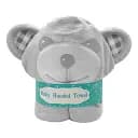 Полотенце бамбук/махра Lovely Svi детское с капюшоном для ванной, бассейна, пляжа - 90 х 90 см Серый Мишка (16082021)