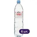 Упаковка мінеральної води Evian негазована 1.5 л x 6 шт.