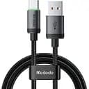 Кабель Mcdodo USB-A to USB-C Cable with Charging Light 1 м Чорний