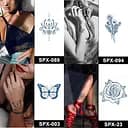 Набір із 4 довготривалих тату Краса природи SPX-set-04, 5 х 5 см