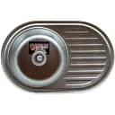 Кухонная мойка Platinum 7750 из нержавеющей стали овальная 0.6 мм 77x50 см сатин (000009782)