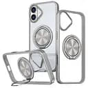 Чохол Epik TPU+PC Metal Ring with MagSafe для Apple iPhone 16, 6.1 Сірий