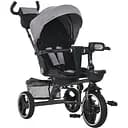 Дитячий триколісний велосипед MT 1003-8 Turbo Trike поворотне сидіння захист від сонця (UV 50+)